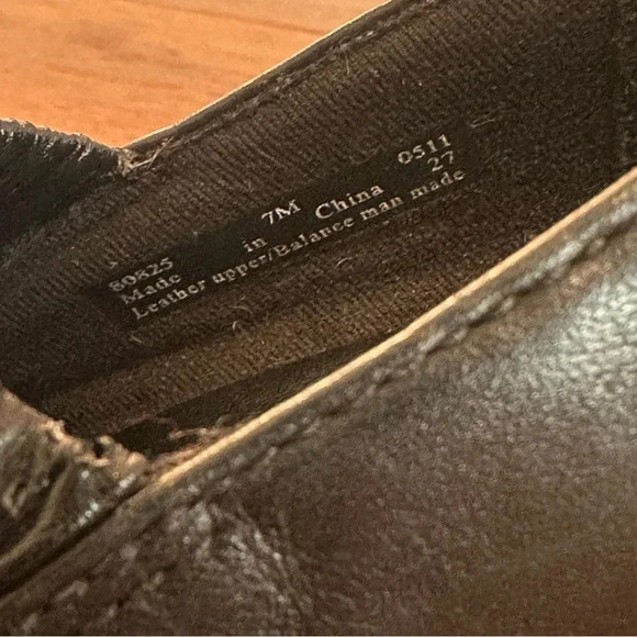 Clarks Black Leather Block Heel Slip On Size 7 M 80825 bendable comfort - Picture 6 of 8